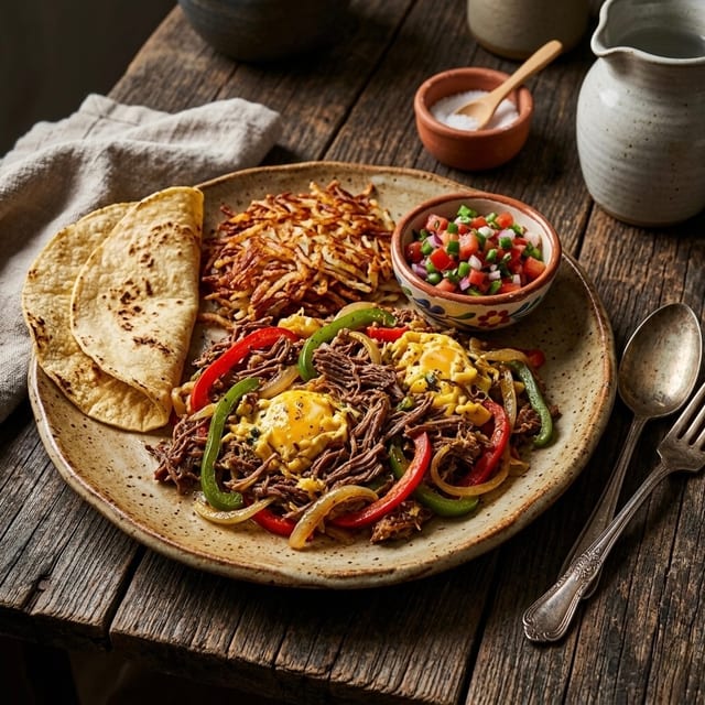 Machaca Con Huevos.