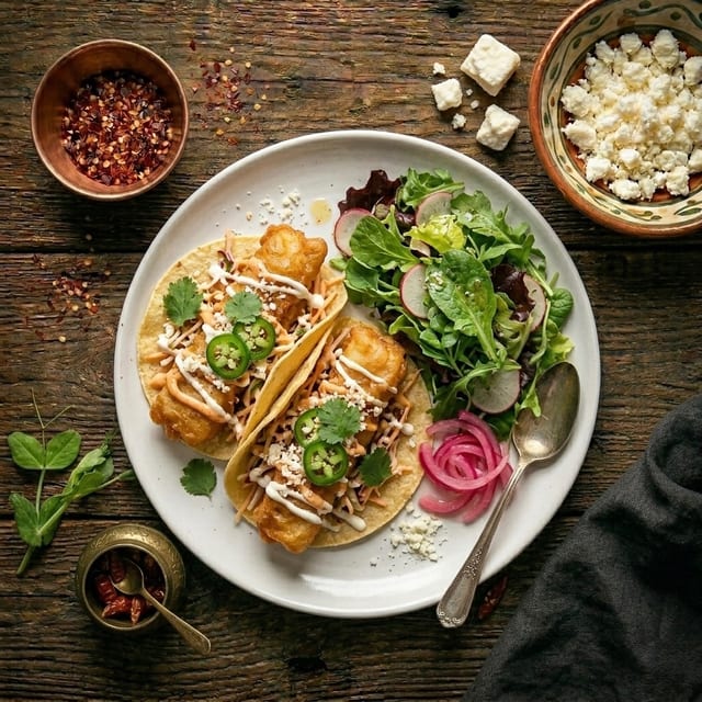 Baja Style Fish Taco Duo.