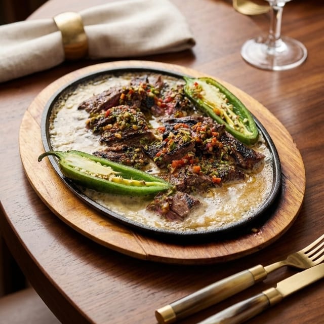 Carne Asada Fundida.