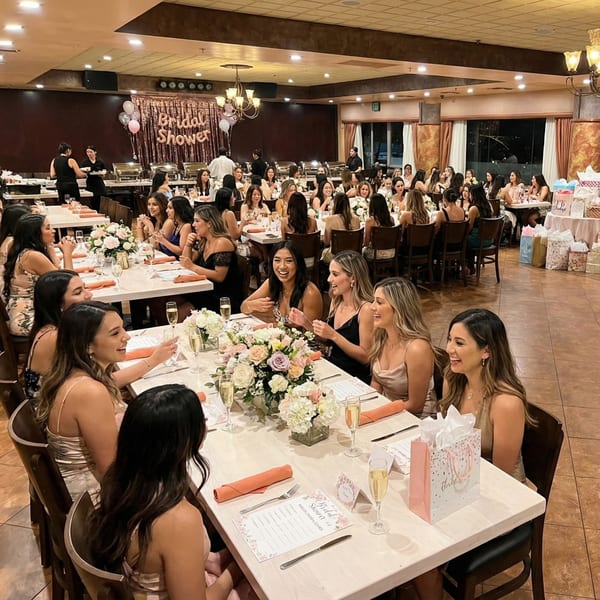 A large group of women celebrating a bridal shower at Anejo Cantina and Grill.