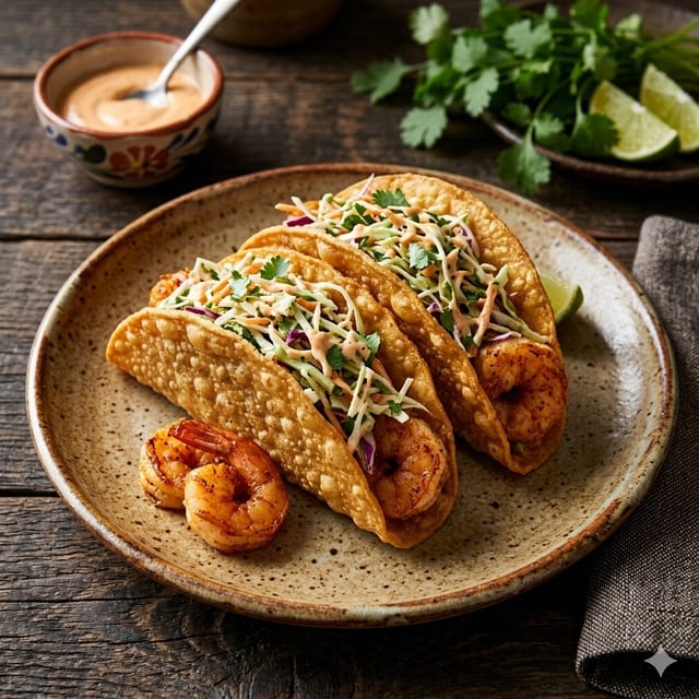 Shrimp Tacos Dorado.