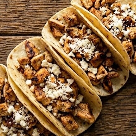 Two Plain Steak Tacos.